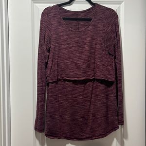 Latched Mama Long Sleeve Performance Nursing Tee - M